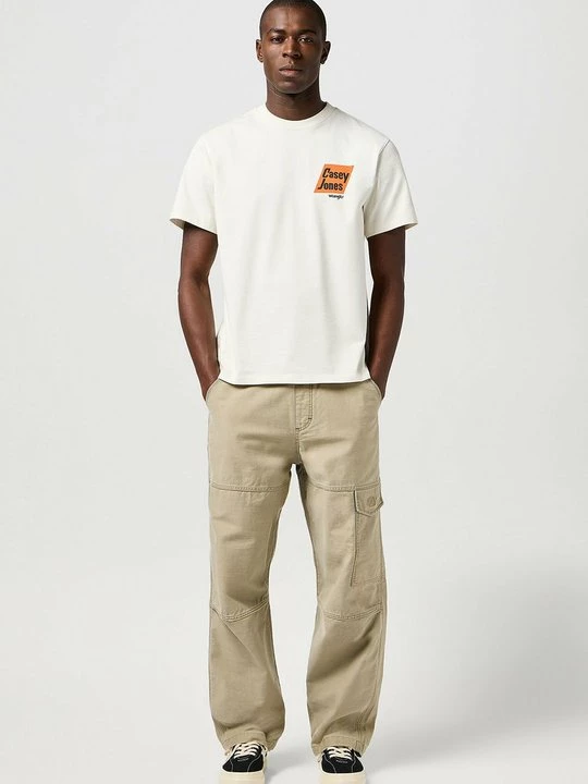 Foto van product T-shirt print Wrangler crème