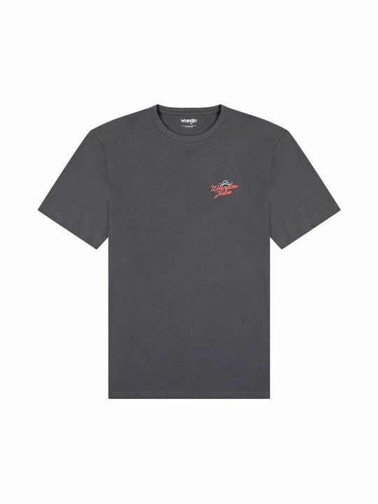 Foto van product T-shirt print Wrangler grijs