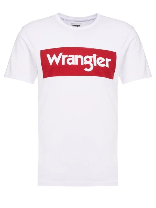 Foto van product T-shirt print Wrangler wit