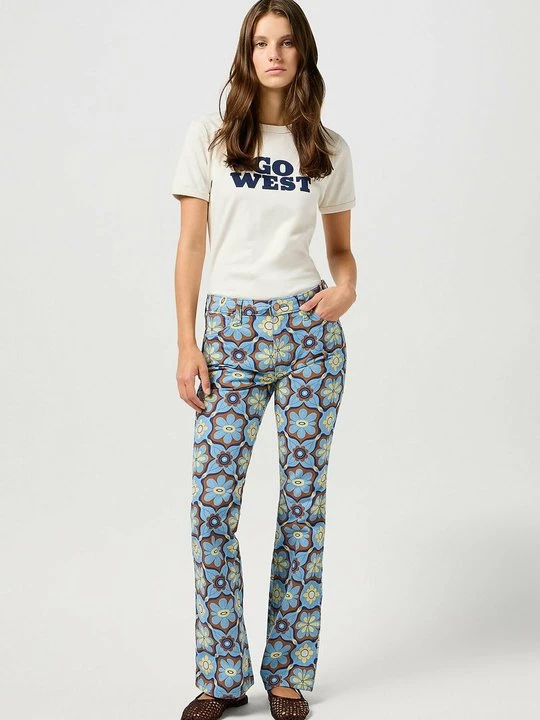 Foto van product T-shirt print Wrangler wit