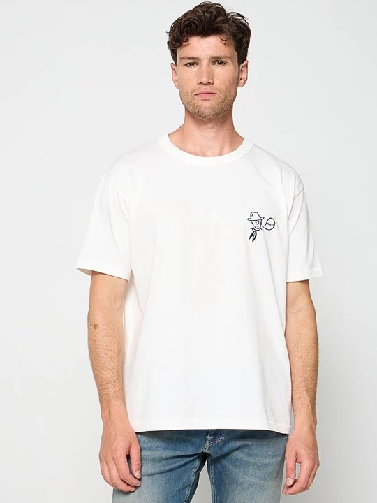 Foto van product T-shirt print Wrangler wit