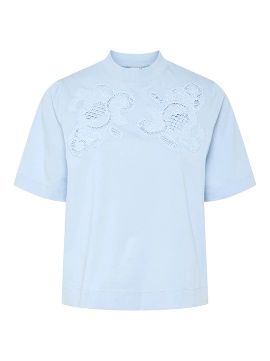 Foto van product T-shirt print Y.A.S lichtblauw