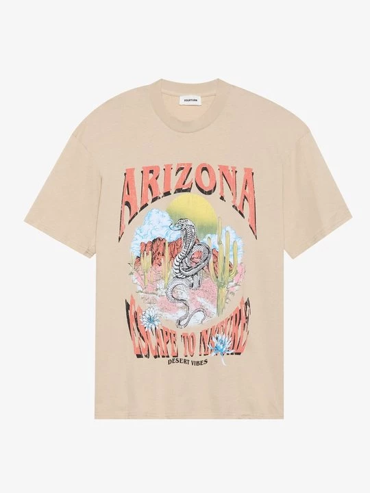 Foto van product T-shirt print YOURTURN By Zalando beżowy