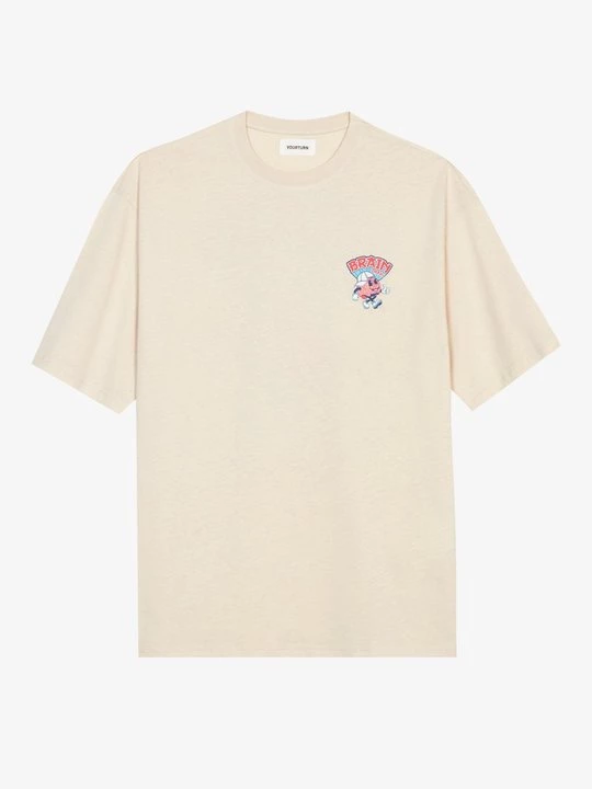 Foto van product T-shirt print YOURTURN By Zalando beżowy