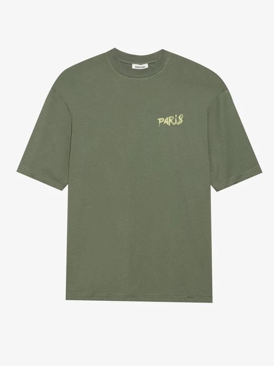 Foto van product T-shirt print YOURTURN By Zalando donkergroen