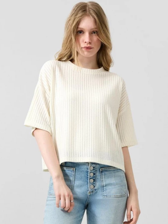 Foto van product T-Shirt QS crème