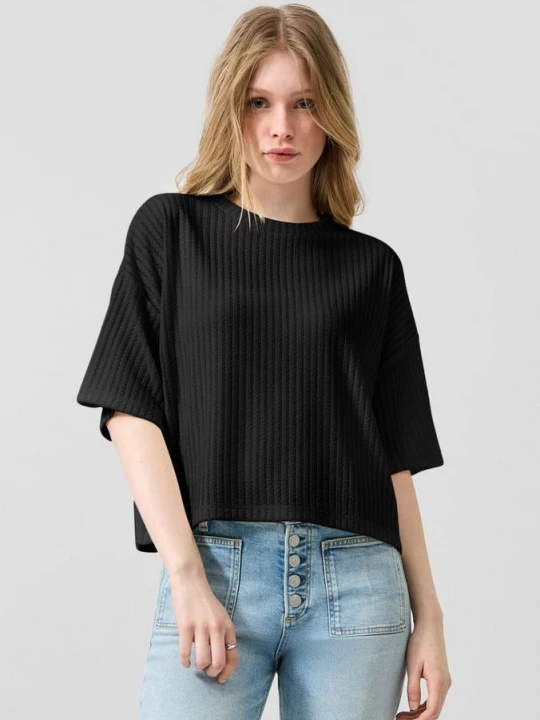 Foto van product T-Shirt QS zwart