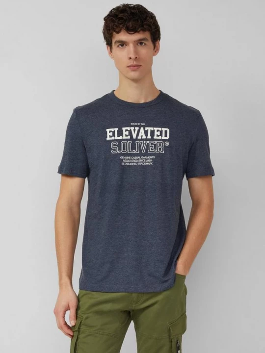 Foto van product T-Shirt Regular Fit met print op de voorkant s.Oliver blauw