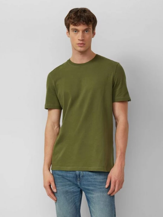Foto van product T-shirt Regular Fit met zware kwaliteit en wassing s.Oliver olijfgroen