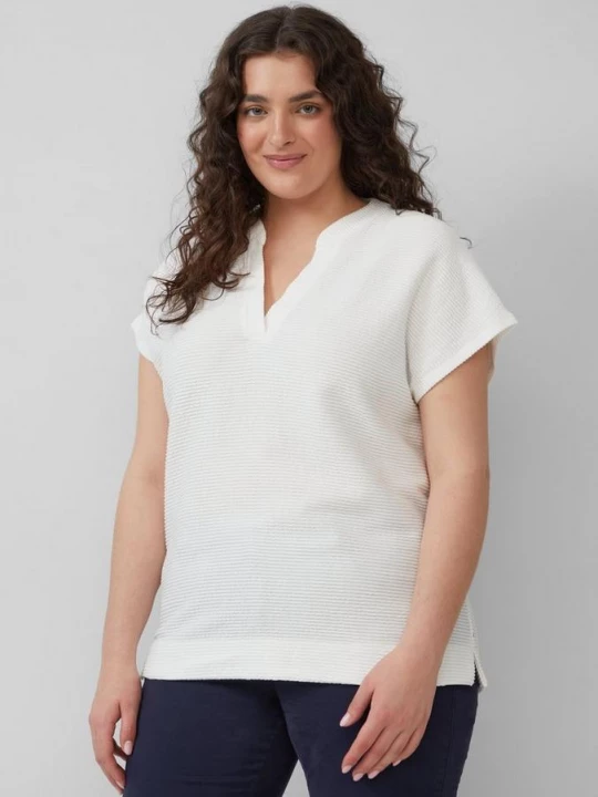Foto van product T-shirt van een viscosemix in een relaxed fit s.Oliver crème