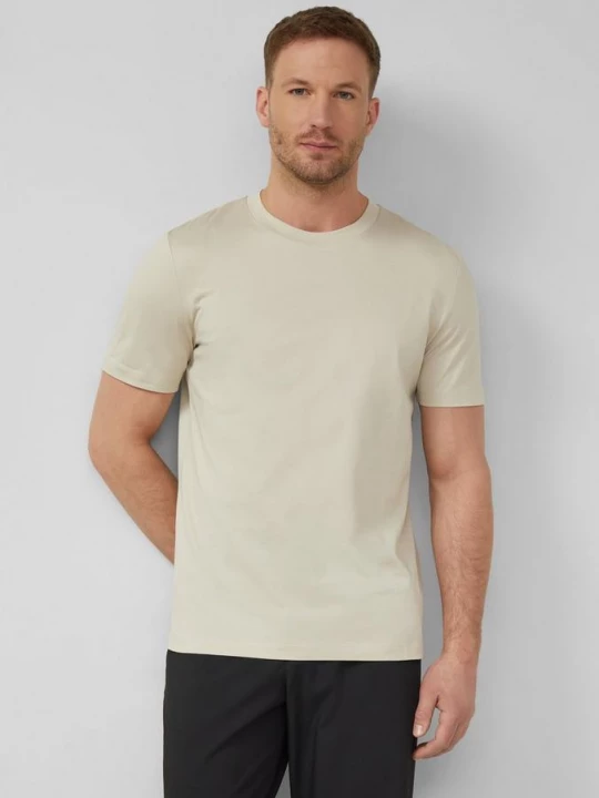 Foto van product T-shirt van fijne jersey met ronde hals s.Oliver beżowy