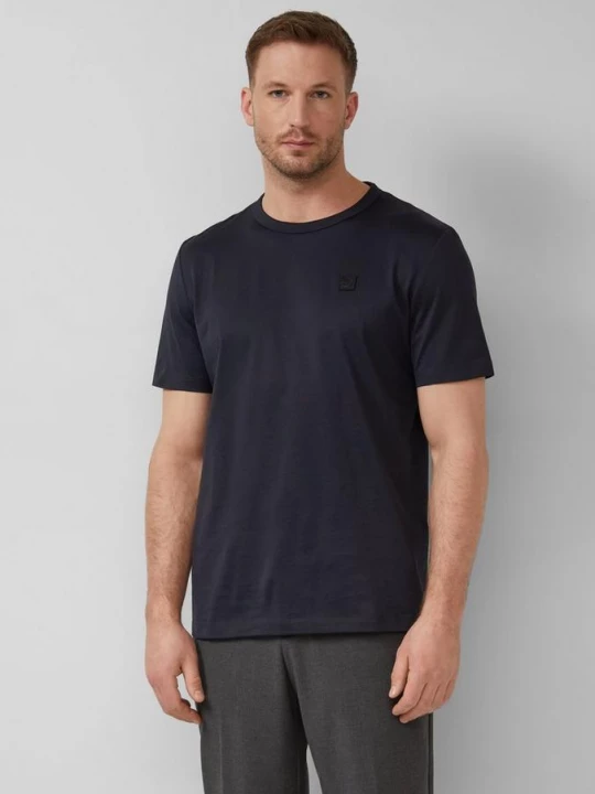 Foto van product T-shirt van fijne jersey met ronde hals s.Oliver blauw