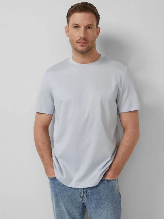 Foto van product T-shirt van fijne jersey met ronde hals s.Oliver blauw