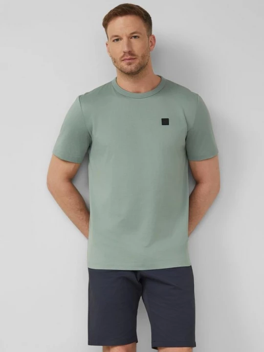 Foto van product T-shirt van fijne jersey met ronde hals s.Oliver groen