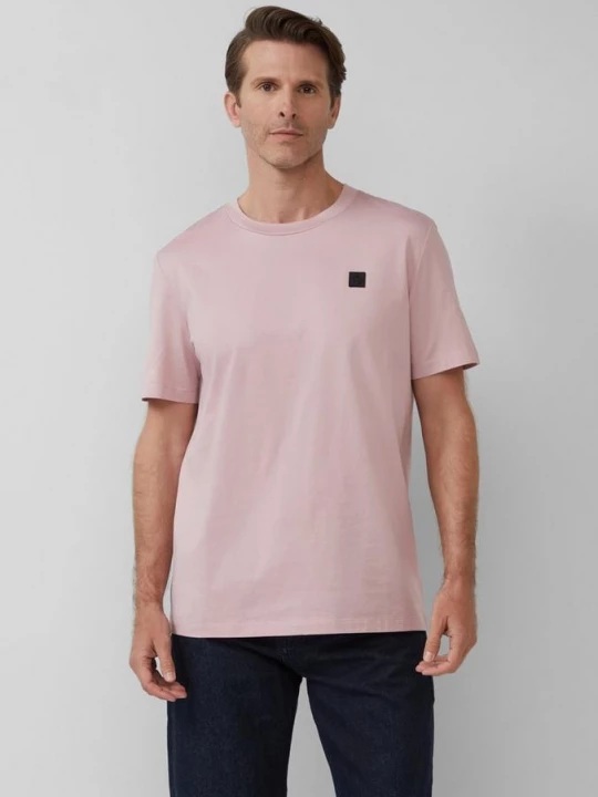 Foto van product T-shirt van gemerceriseerd katoen met label s.Oliver roze
