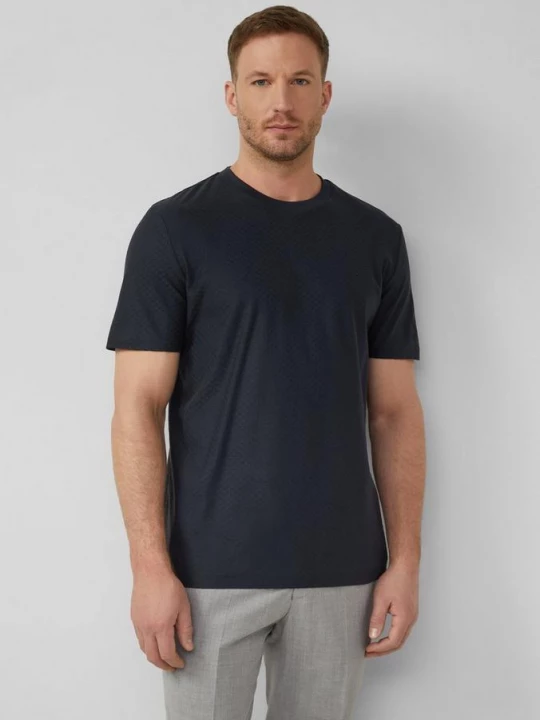 Foto van product T-shirt van getextureerde fijne jersey s.Oliver blauw