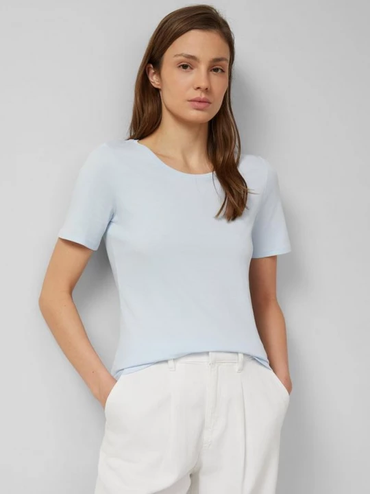 Foto van product T-shirt van interlock jersey in een slanke pasvorm s.Oliver blauw