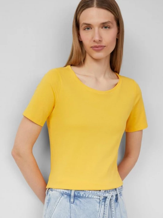 Foto van product T-shirt van interlock-jersey in een slim fit s.Oliver geel
