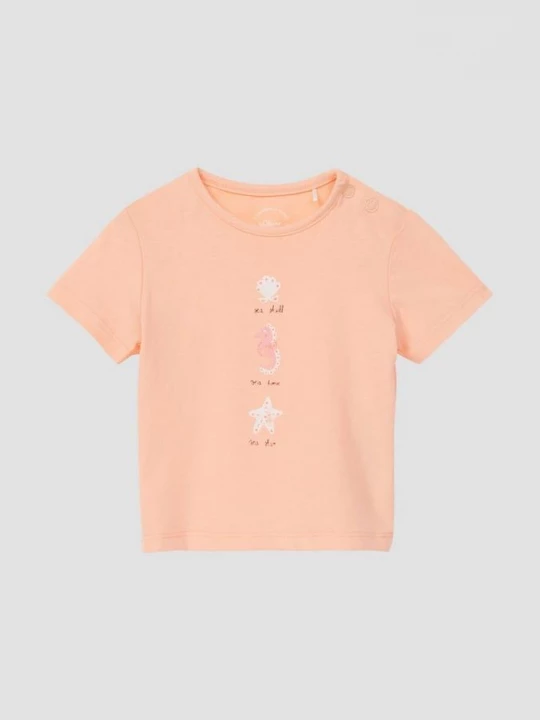 Foto van product T-shirt van katoen met glitterprint s.Oliver