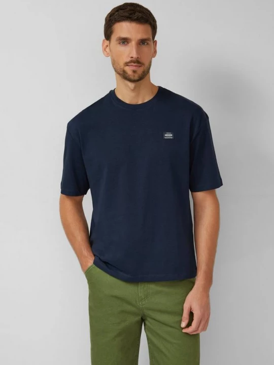 Foto van product T-shirt van zware jersey in een moderne pasvorm s.Oliver blauw