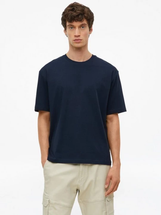 Foto van product T-shirt van zware jersey in een moderne pasvorm s.Oliver blauw