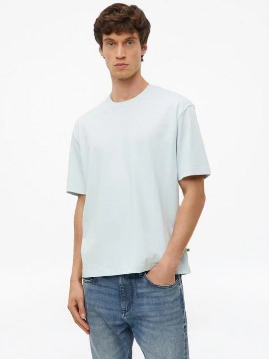 Foto van product T-shirt van zware jersey in een moderne pasvorm s.Oliver blauw