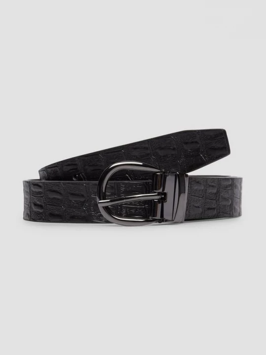 Foto van product Taille riem met animal reliëf en hoogwaardige gesp s.Oliver zwart