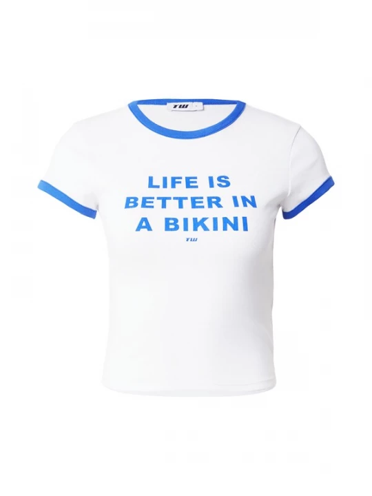 Foto van product Tally Weijl Shirt blauw / wit