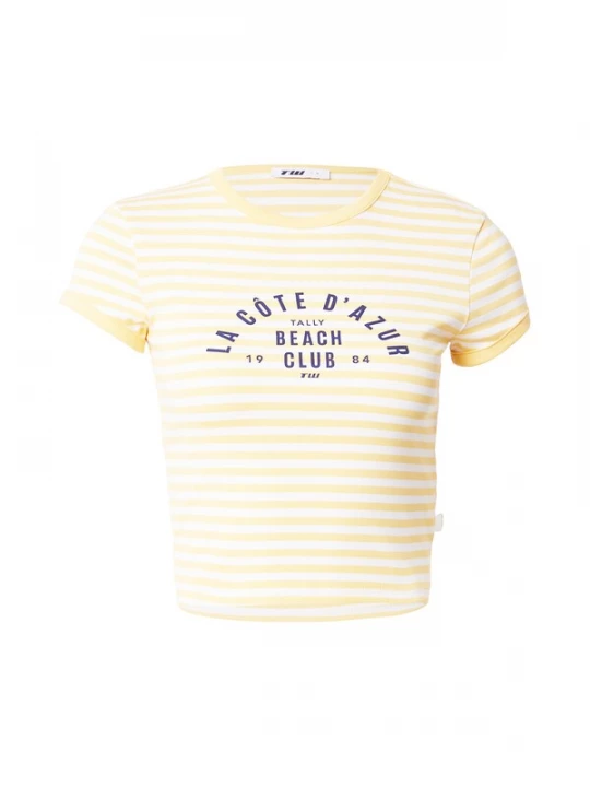 Foto van product Tally Weijl Shirt geel / zwart / wit