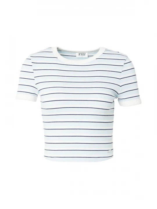 Foto van product Tally Weijl Shirt lichtblauw / zwart / wit