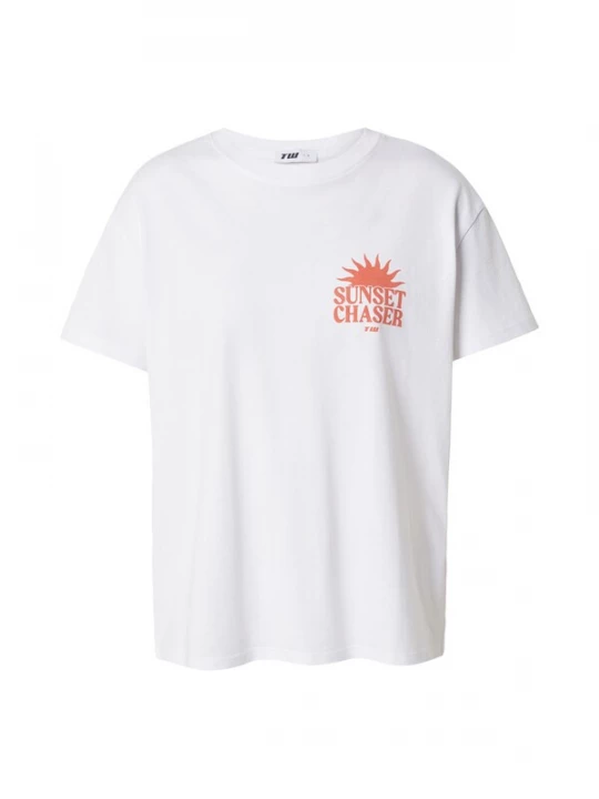 Foto van product Tally Weijl Shirt oranjerood / wit