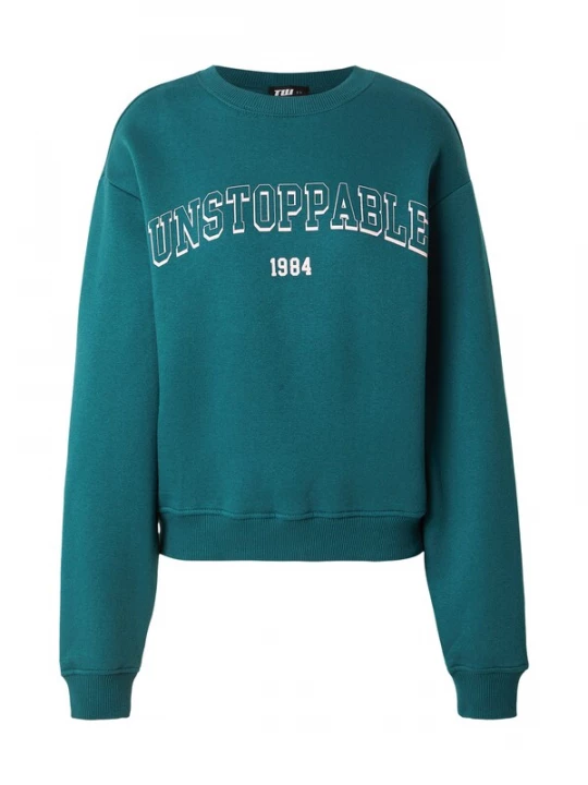 Foto van product Tally Weijl Sweatshirt cyaan blauw / rosa