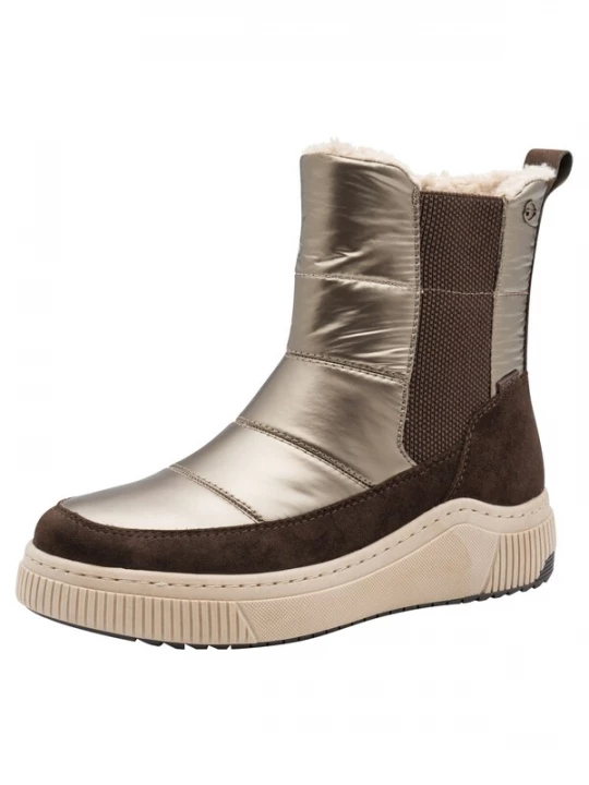 Foto van product Tamaris Enkellaarsjes bruin / goud