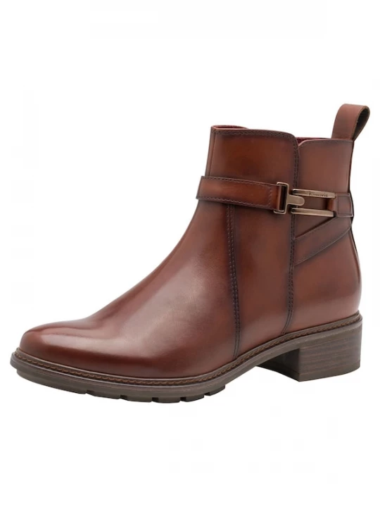 Foto van product Tamaris Enkellaarsjes cognac