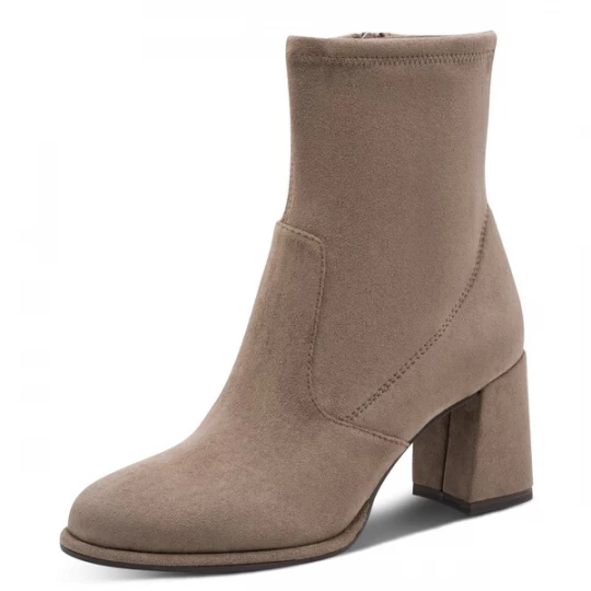 Foto van product Tamaris Enkellaarsjes taupe