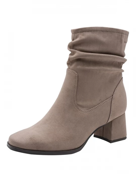Foto van product Tamaris Enkellaarsjes taupe