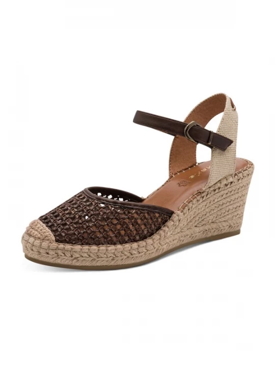Foto van product Tamaris Espadrilles chocoladebruin / lichtbruin