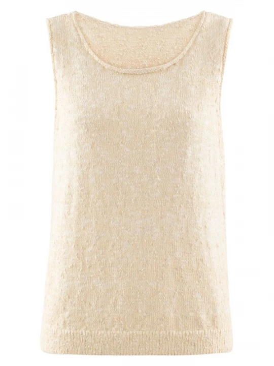 Foto van product Tamaris Gebreide top beige gemêleerd