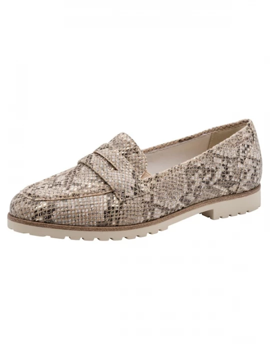 Foto van product Tamaris Instappers beige / donkerbeige / zwart