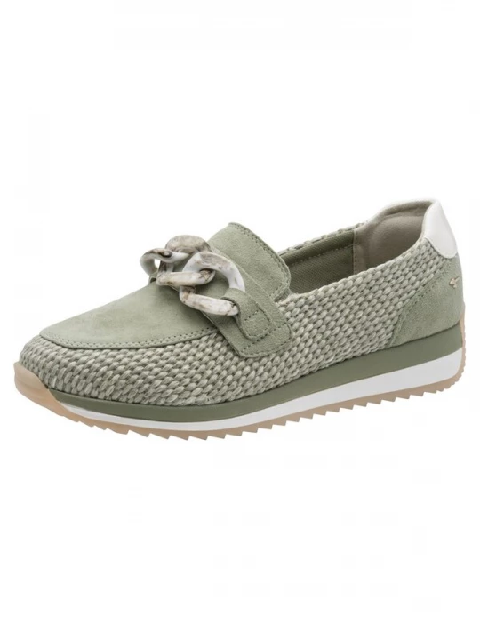 Foto van product Tamaris Instappers groen / wit