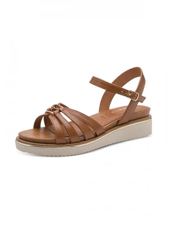 Foto van product Tamaris Sandalen met riem bruin