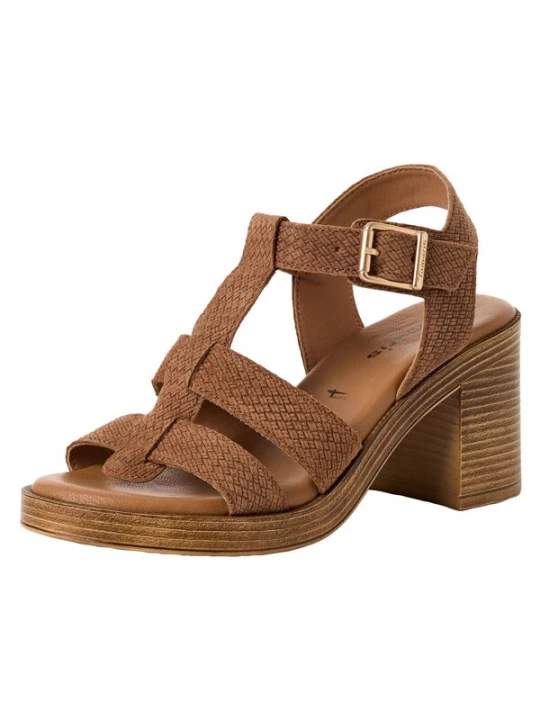 Foto van product Tamaris Sandalen met riem bruin