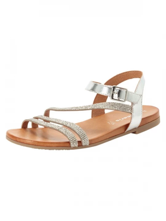Foto van product Tamaris Sandalen met riem zilver