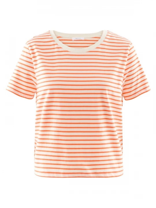 Foto van product Tamaris Shirt 'Edessa' oranje / offwhite