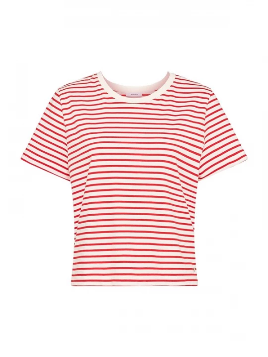 Foto van product Tamaris Shirt 'Edessa' rood / offwhite