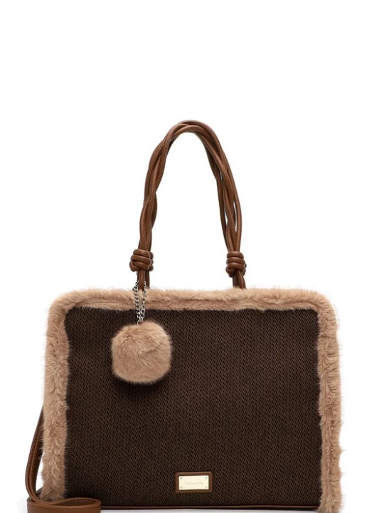 Foto van product Tamaris Shopper 'Madlin' bruin / poederroze