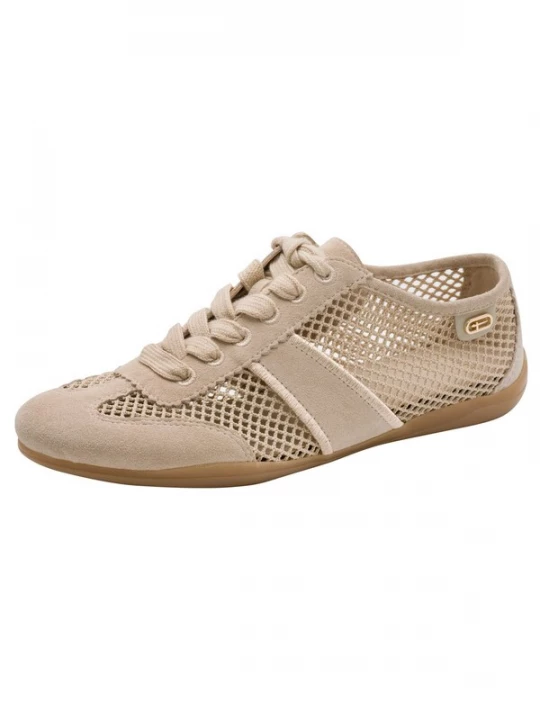 Foto van product Tamaris Sportieve veterschoen beige