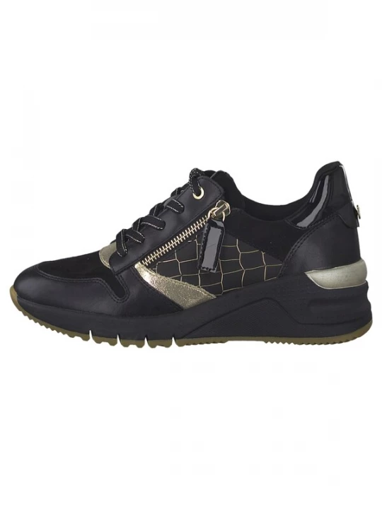 Foto van product Tamaris Sportieve veterschoen zwart