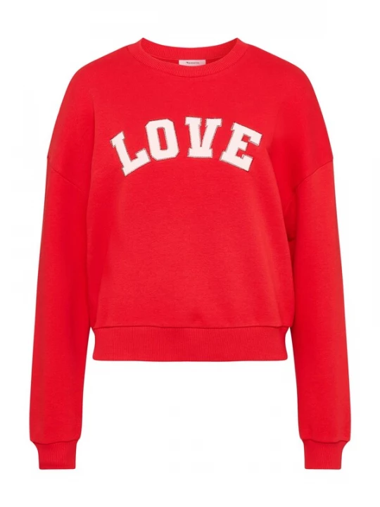 Foto van product Tamaris Sweatshirt rood / wit