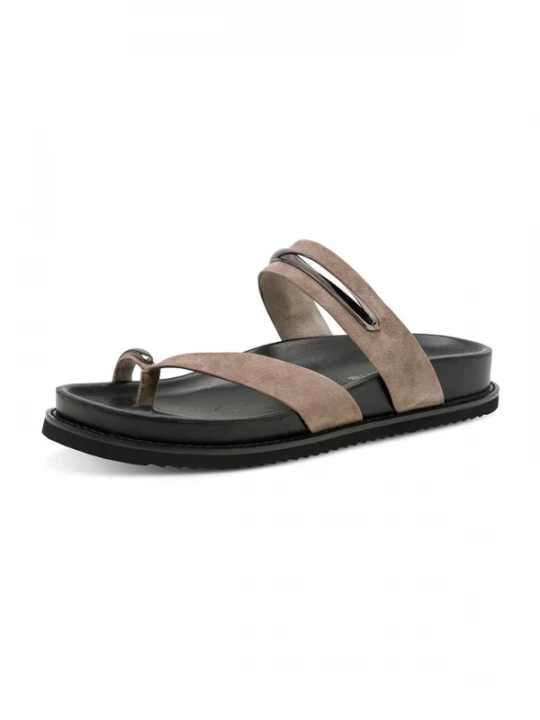 Foto van product Tamaris Teenslipper taupe / zilver
